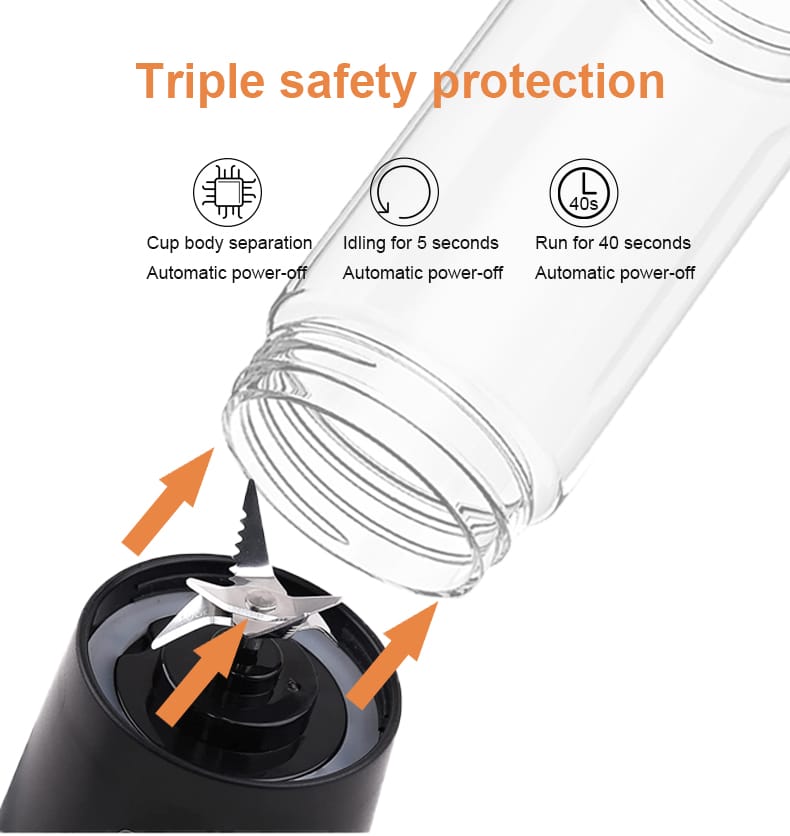 Portable Mini 6 Blade Juicer Blender