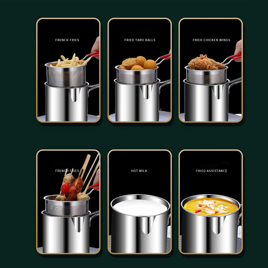 Stainless Steel Deep Fryer Pot