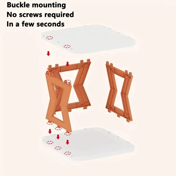 Unique X Shaped Shoe Rack 5 Floors