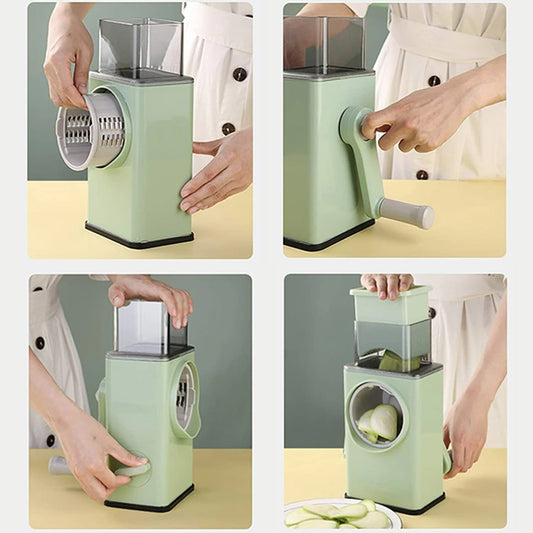 Vegetable Cutter Multifunctional Manual Rotary Cheese Grater
