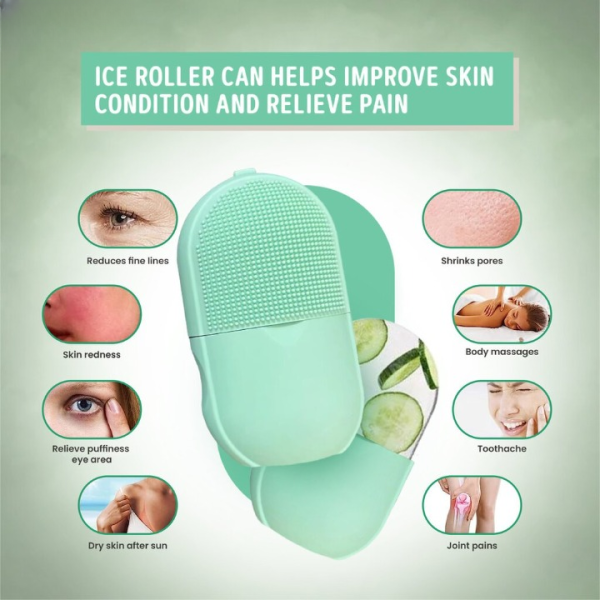 Ice Roller Facial Massage | Silicone Cleansing Ice Lattice