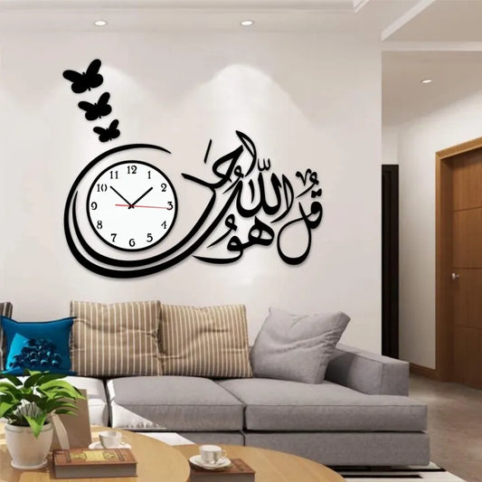 3d Wall Clock Wooden quartz diy design