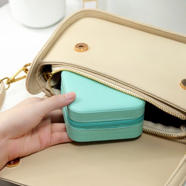 Travel Leather Pocket Jewellery Organizer With Box