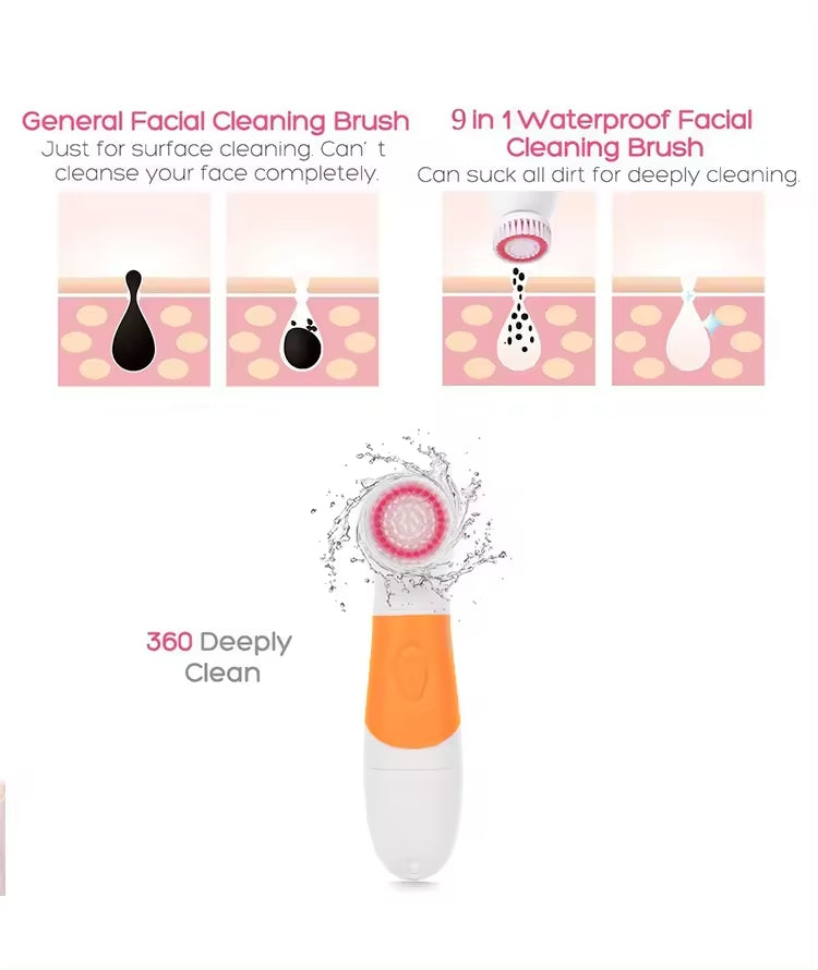 7 in 1 Facial Massager and Facial Cleansing Set