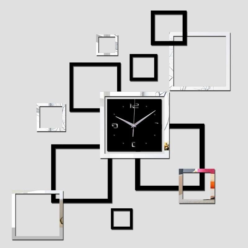 3d acrylic - Mirror effect ring wall clock
