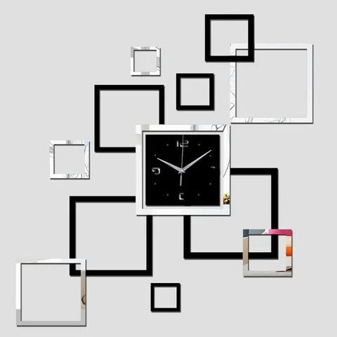 3d acrylic - Mirror effect ring wall clock
