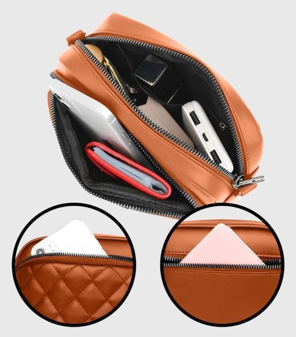 Women’s Leather Embroidered Shoulder Bag