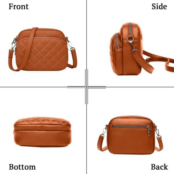Women’s Leather Embroidered Shoulder Bag