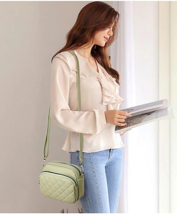 Women’s Leather Embroidered Shoulder Bag
