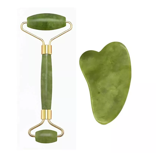 Flawless Jade Roller With Stone (marble)