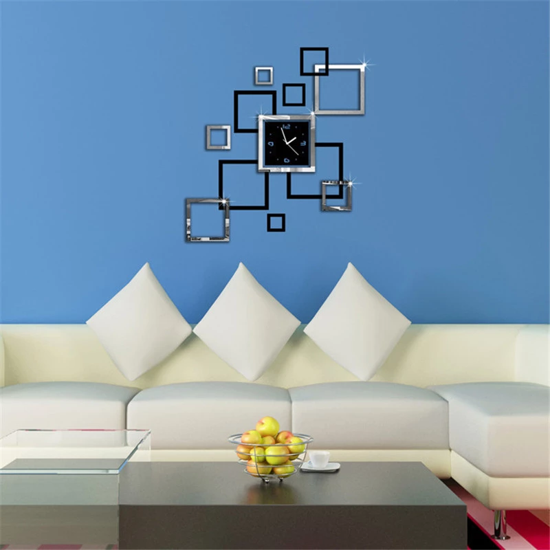3d acrylic - Mirror effect ring wall clock