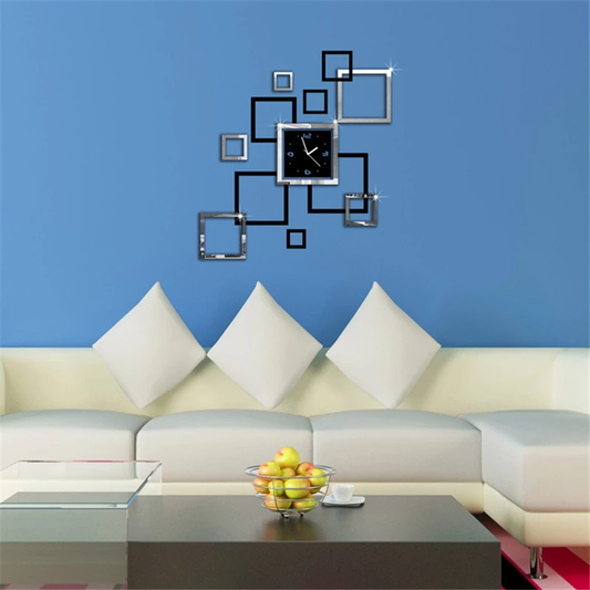 3d acrylic - Mirror effect ring wall clock