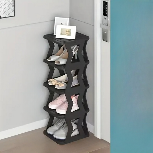 Unique X Shaped Shoe Rack 5 Floors