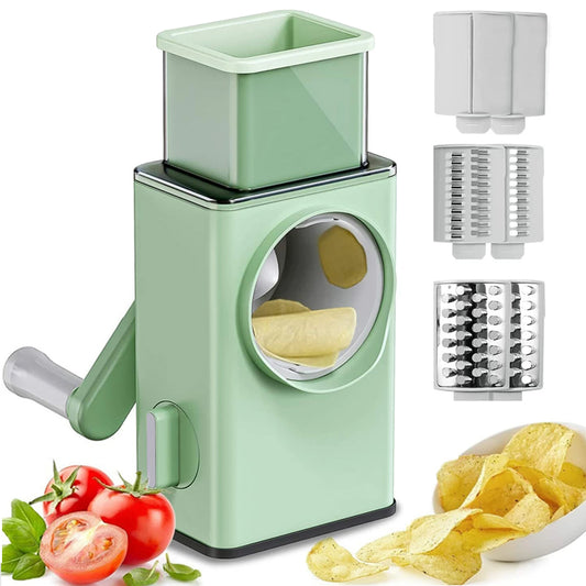Vegetable Cutter Multifunctional Manual Rotary Cheese Grater