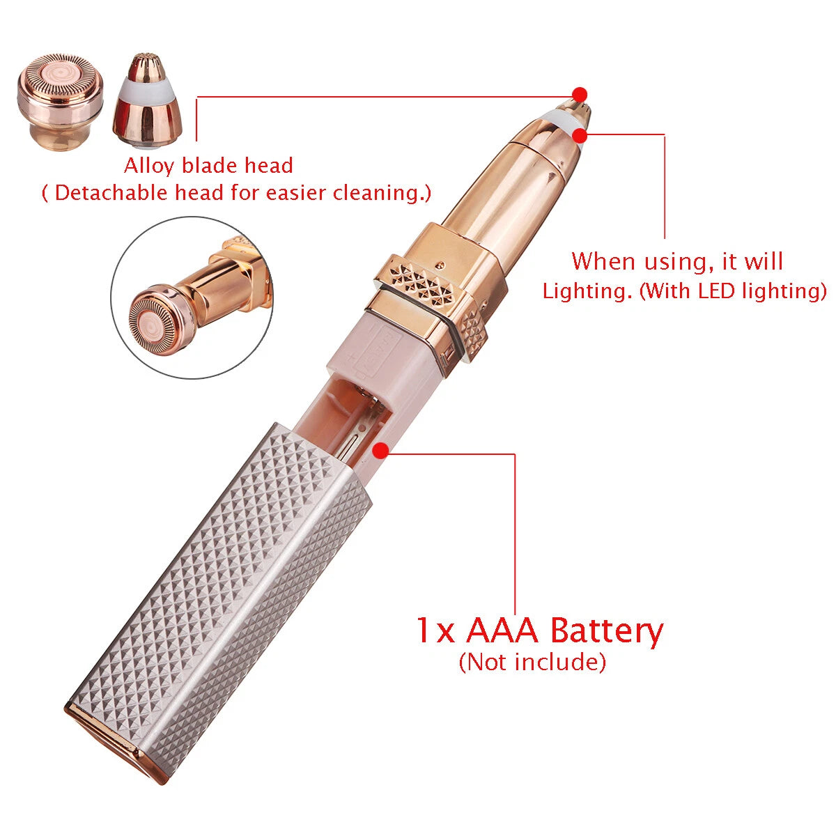 2-in-1 Women’s Electric hair removal Epilator
